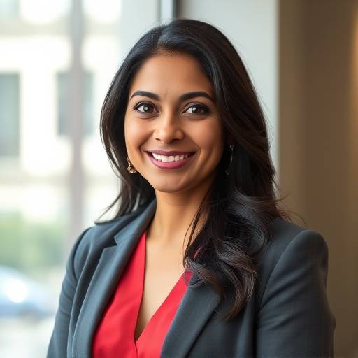 Portrait of Aisha Khan, Client Relations Manager